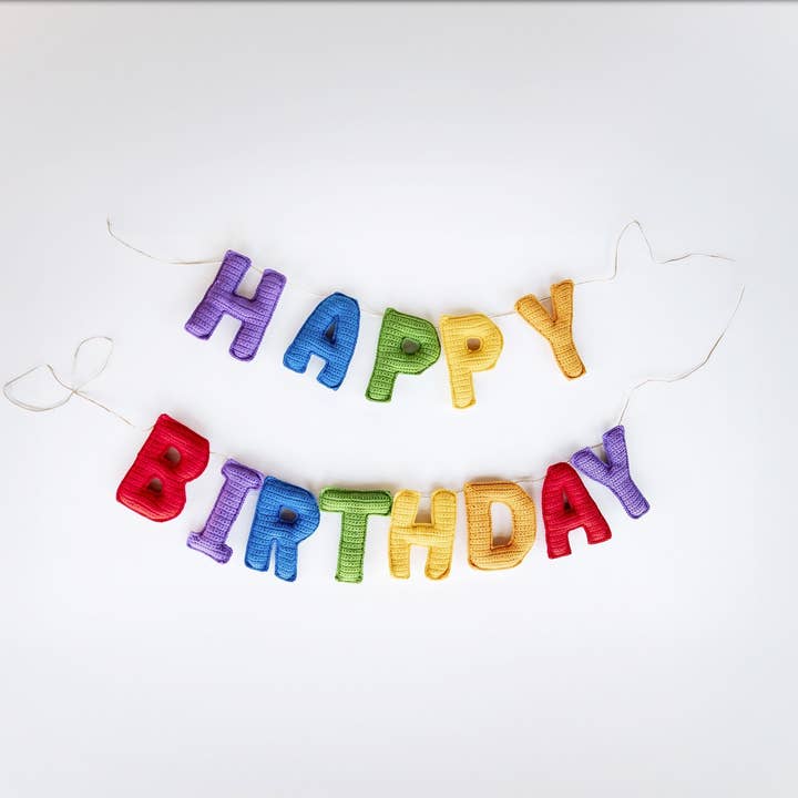 Happy Birthday Party Banner Decoration for wholesale by Hemsin Atelier