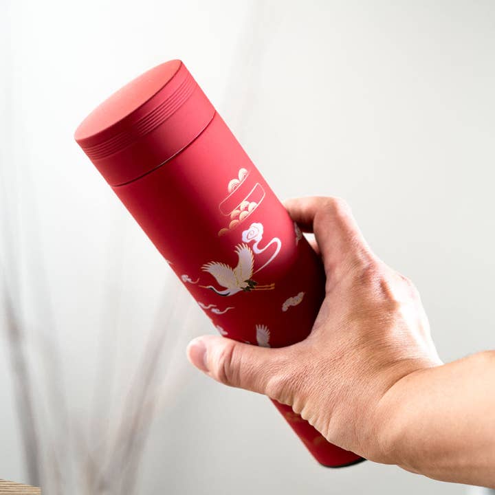 Urban Tokyo - Wholesale Flask - 17oz Vacuum Insulated Stainless Steel Thermos Flask Cherry Blossom Cranes (1/50)5