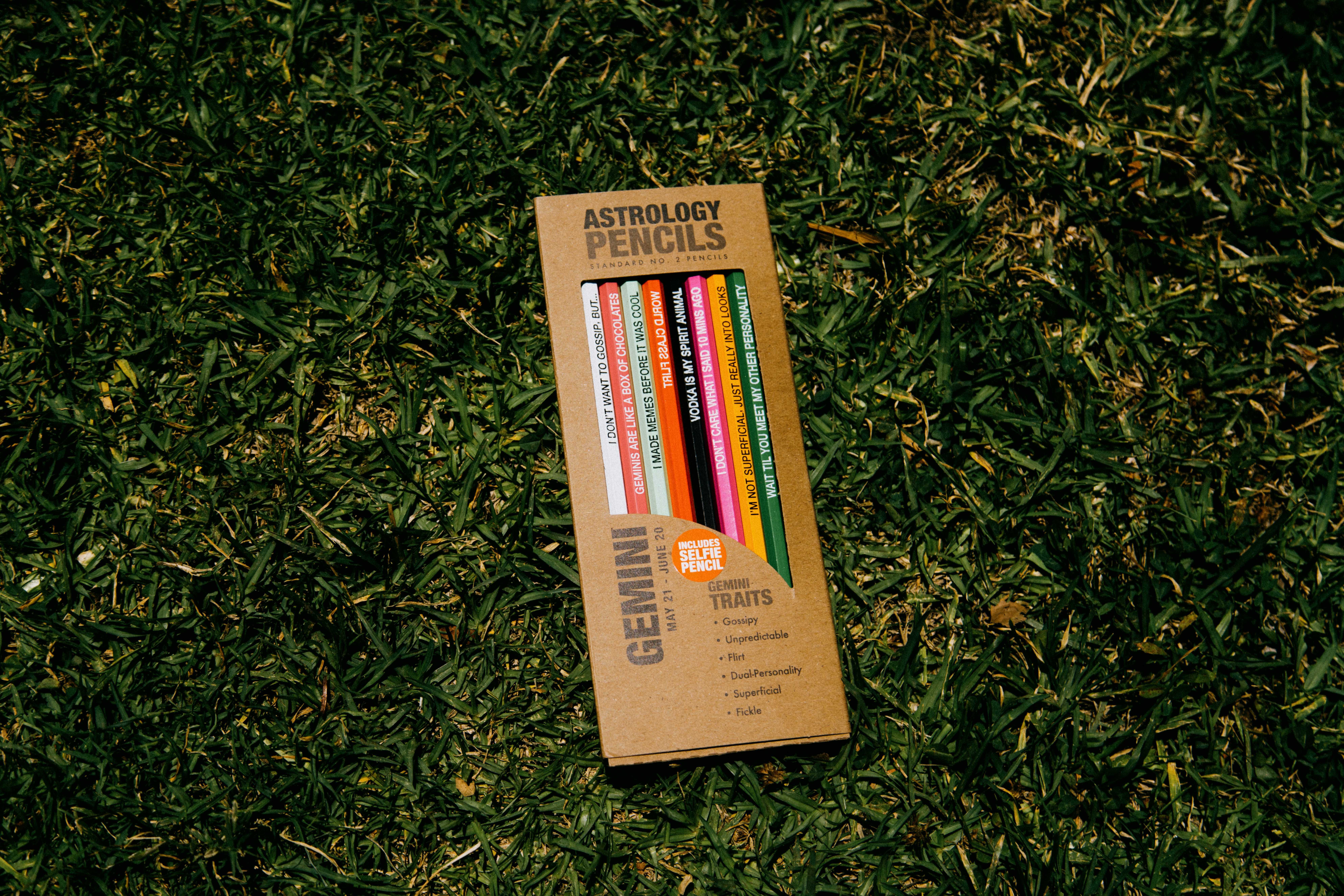 Whiskey River Soap Co. - Wholesale Pencil - Astrology Pencils Gemini2