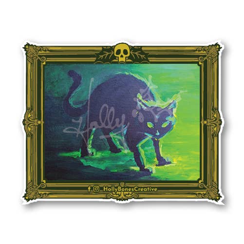 Autocollant "9 Vies n° 8" pour la vente par Holly Bones