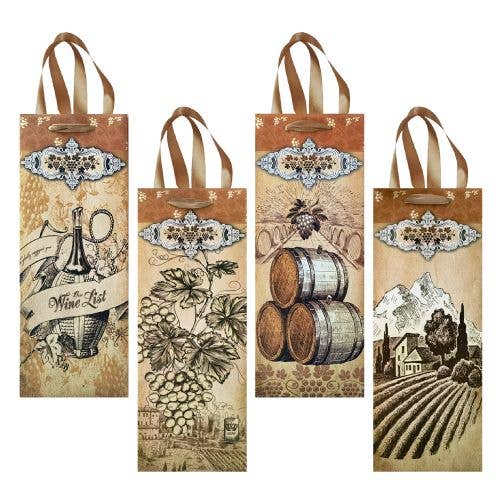 Deluxe Import Trading - Wholesale Wine Gift Bag - Wine Bottle Bags 4 Assorted0