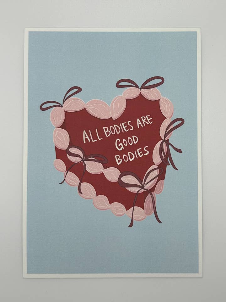All Bodies Are Good Bodies Art Print (5x7") for wholesale by LeudlesDoodles