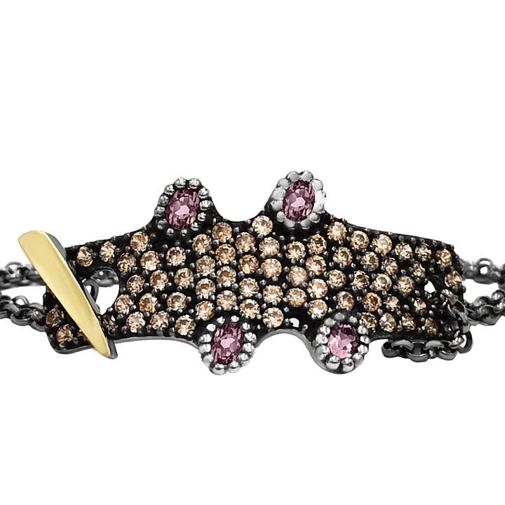 ALLEGRIA ARMBAND 1 HALVÄDELSTENAR 4 för wholesale av BOHEMME