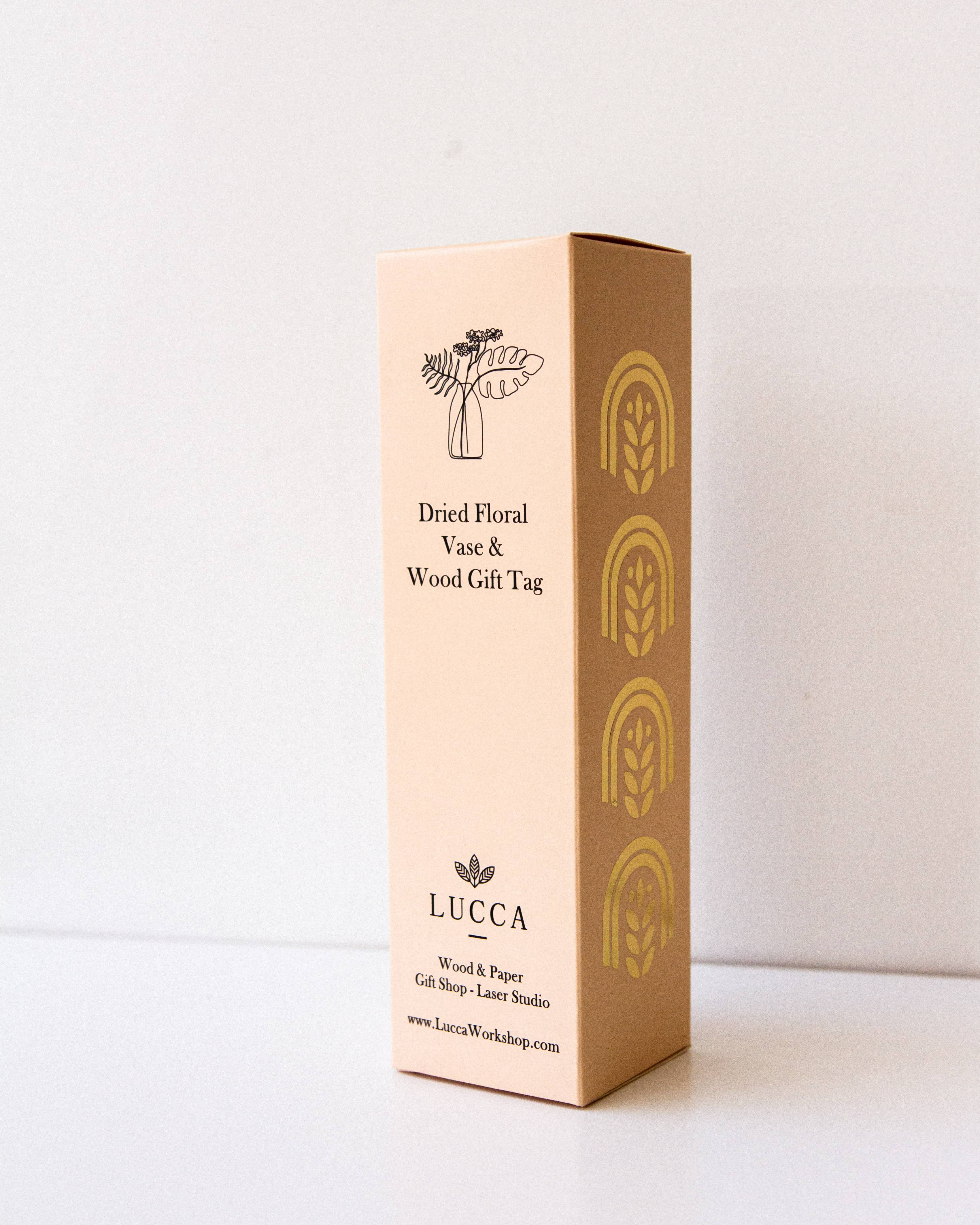 Lucca - Wholesale Vase - Mini Dried Floral Vases & Wood Gift Tag5