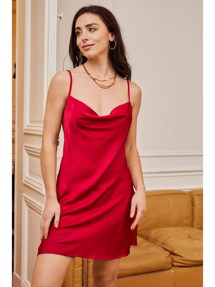 SUNTEX - Wholesale Chemise - Women's - Long satin tank nightgown / Youth21