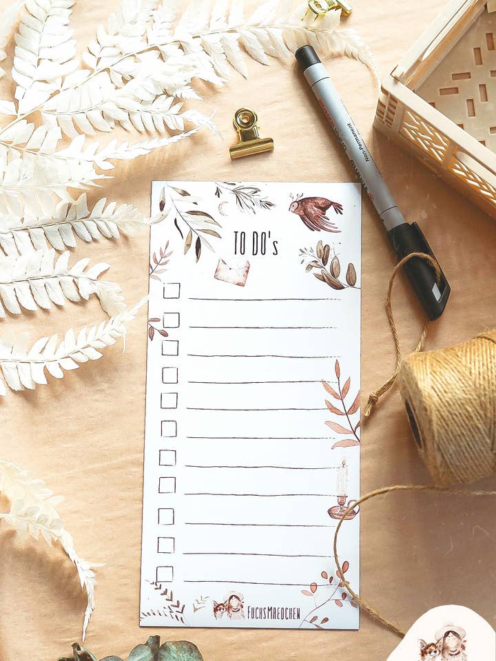 Foglio magnetico lista delle cose da fare per la vendita all'ingrosso da parte di FuchsMaedchen