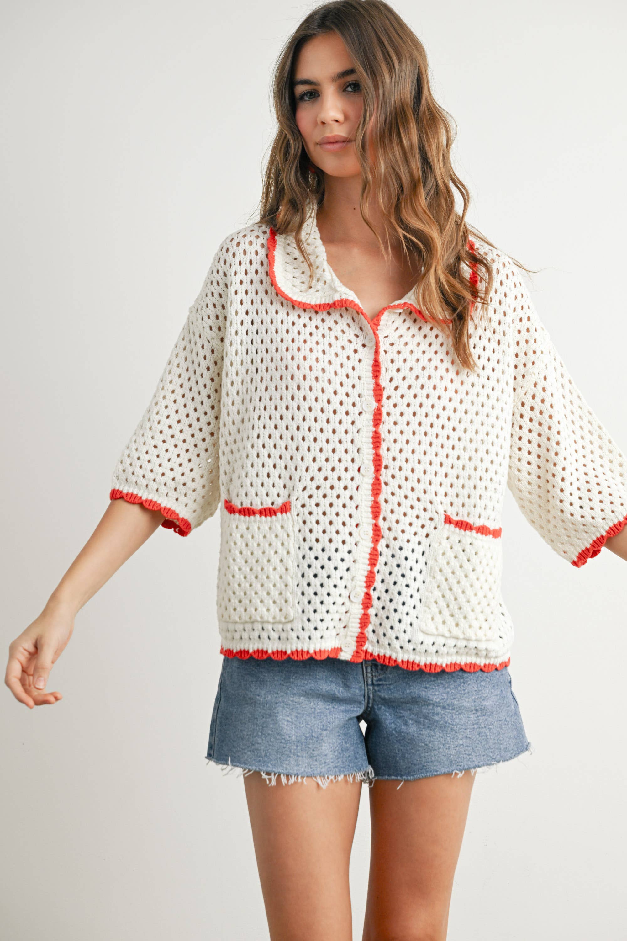 BUTTERMELON - Vendita all'ingrosso Maglione tricot - Donna - Maglione all'uncinetto Urban Vibe - BMW765423