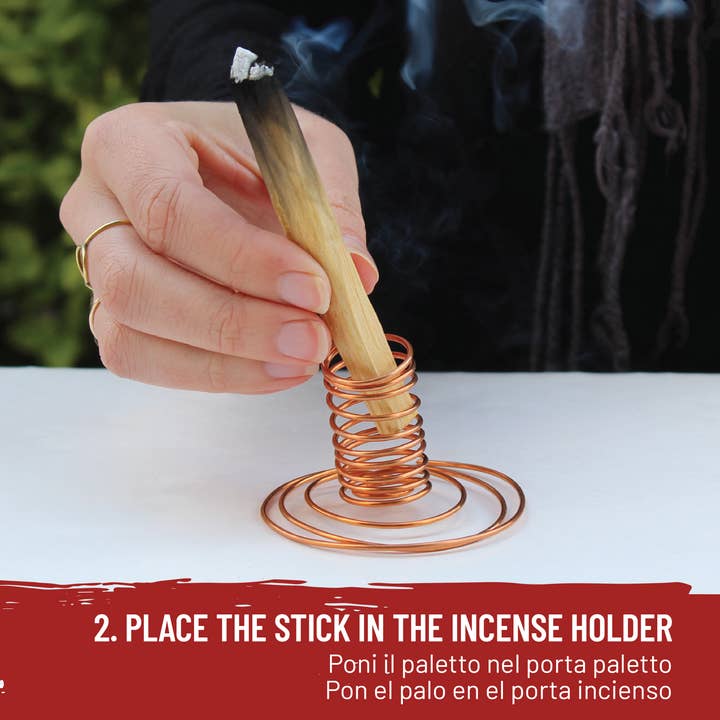 Herborea srl – wholesale Incense holder – Copper Palo Santo Incense Holder3
