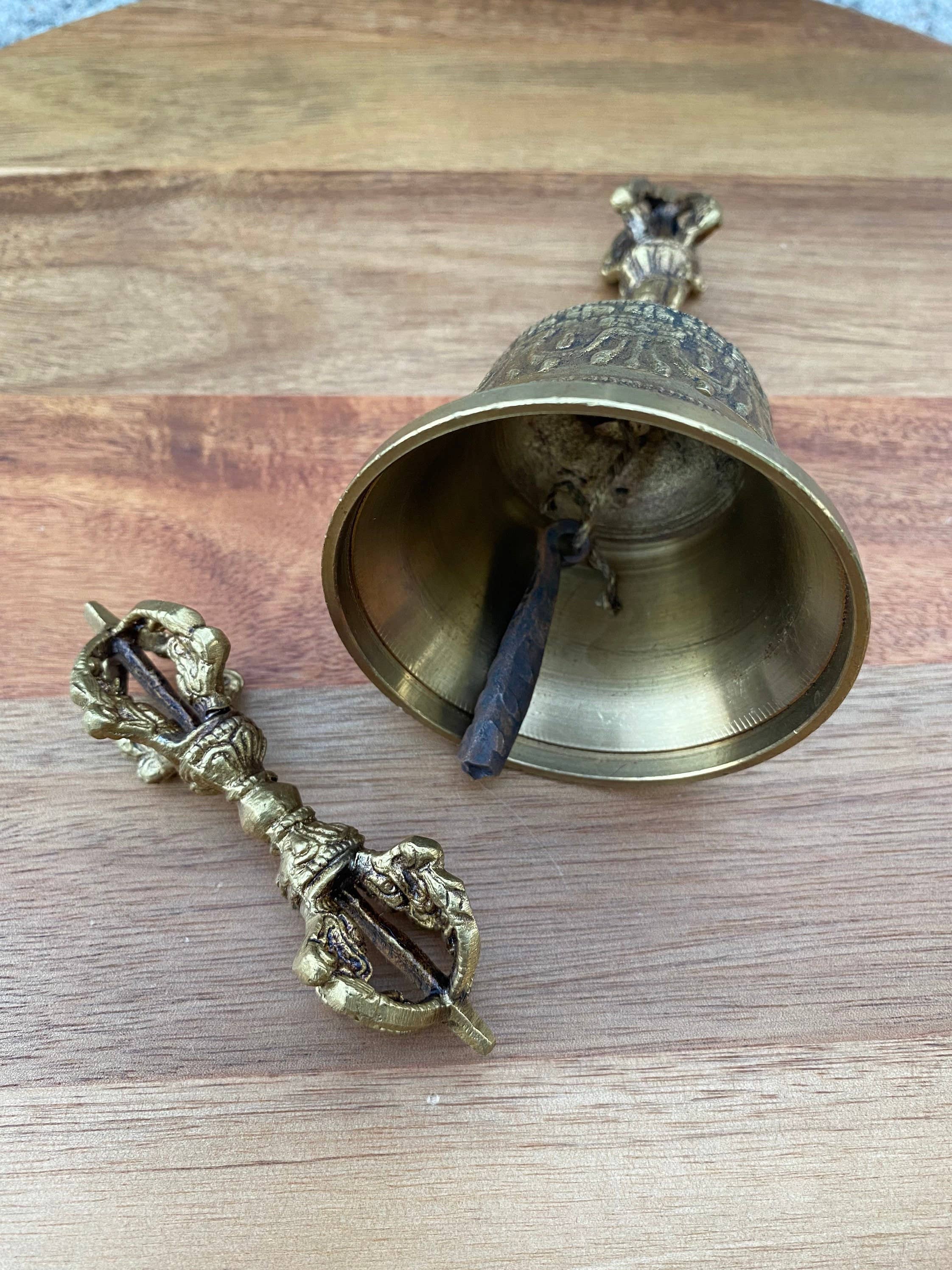 Like International - Wholesale Meditation Supplies - Tibetan Brass Prayer Bell for Meditation and Yoga4