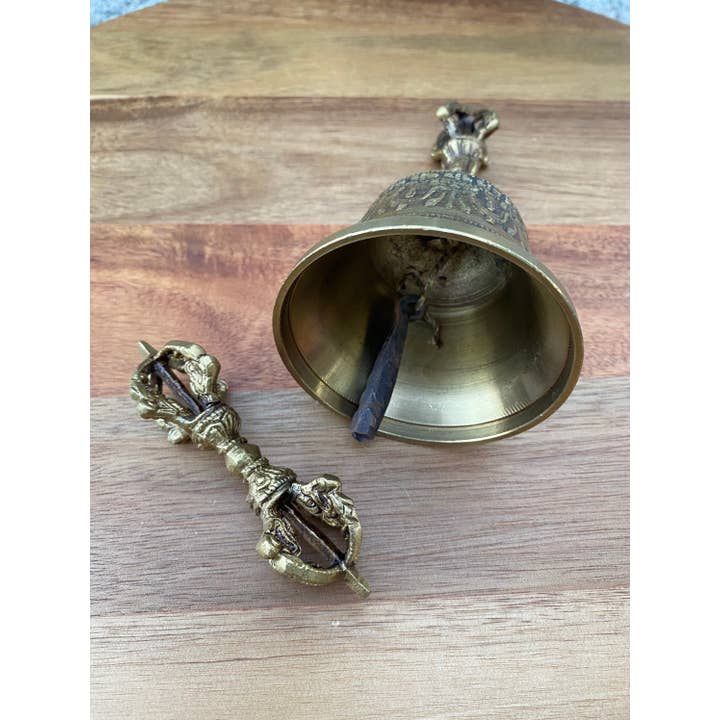 Like International - Wholesale Meditation Supplies - Tibetan Brass Prayer Bell for Meditation and Yoga4