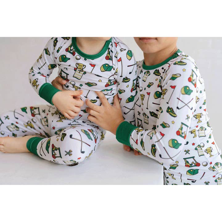 Tailgate Tikes - Wholesale Sleepwear Set - Kids - Golf Two-Piece Pajama Set3