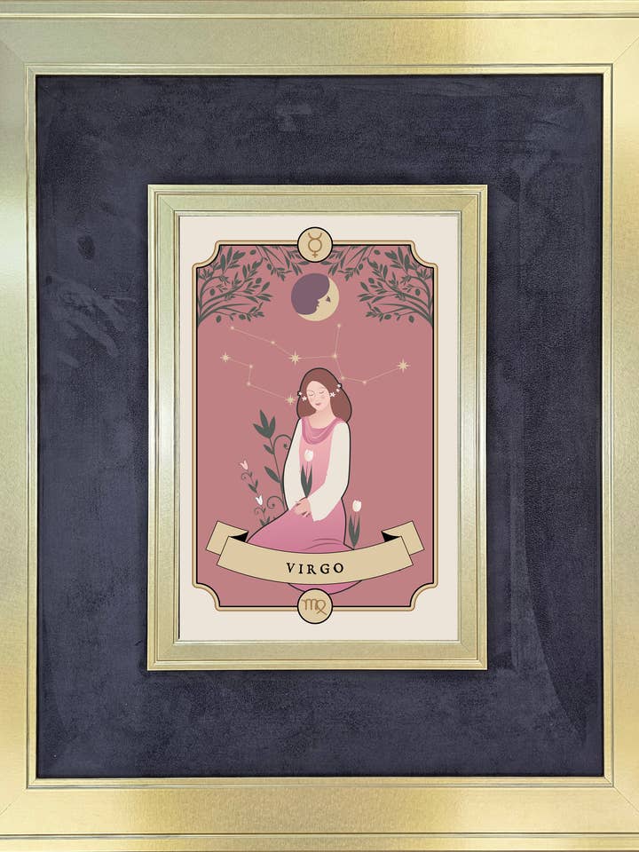 Virgo with Swirled Gold and Fabric for wholesale by The Brightener Group