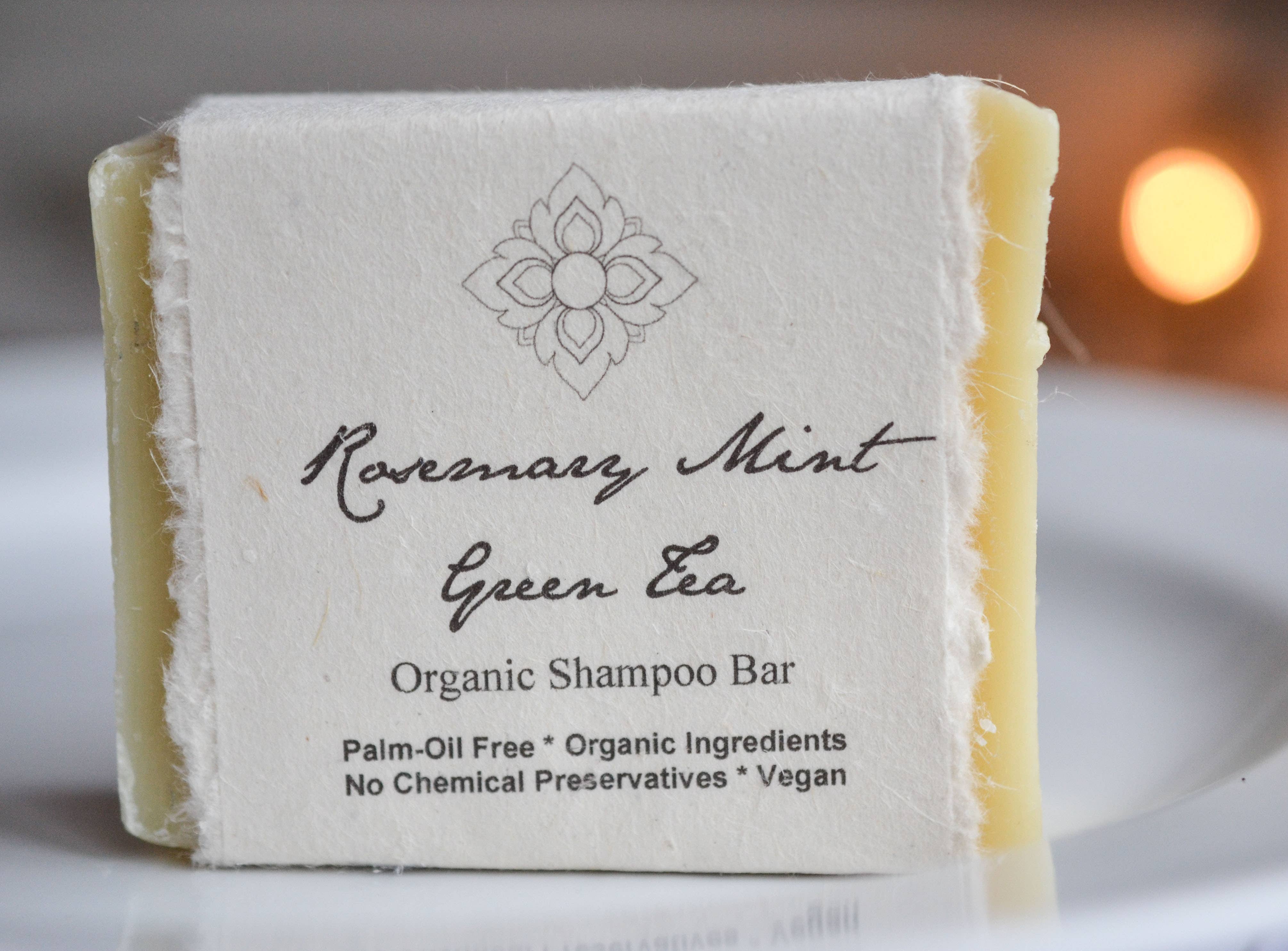 Unearth Malee - Wholesale Shampoo Puck/Solid Shampoo - Rosemary Mint Green Tea Organic Shampoo Bar1