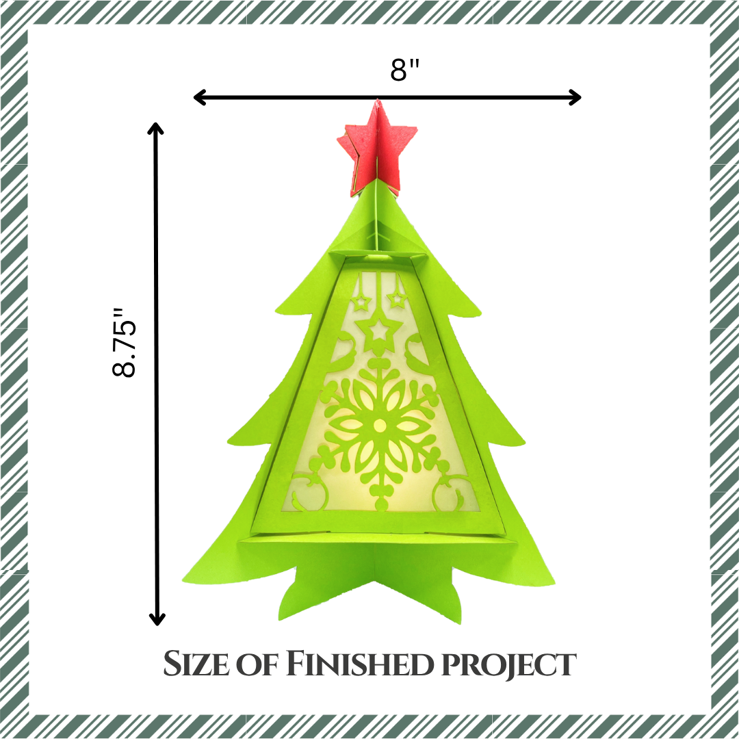 CrafTreat - Wholesale DIY Craft Kit - Craftreat DIY Paper Lanterns - Christmas Tree2