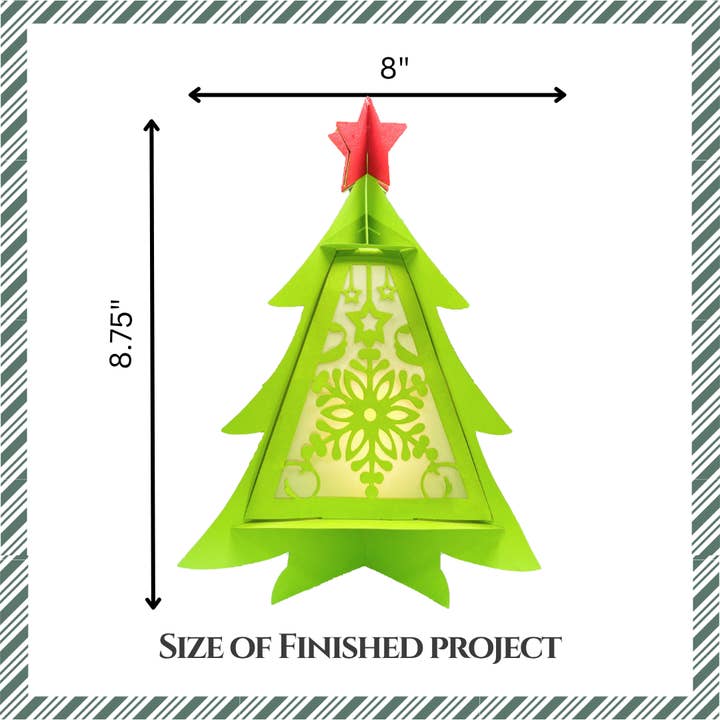 CrafTreat - Wholesale DIY craft kit - Craftreat DIY Paper Lanterns - Christmas Tree2