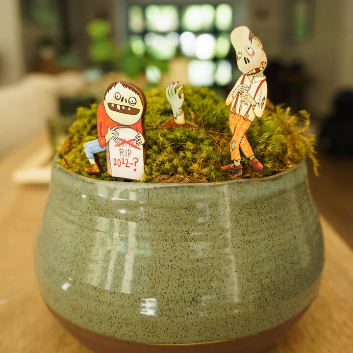 20 Leagues - Wholesale Decorative Figurine - Zombies Fancy Plants Diorama Kit