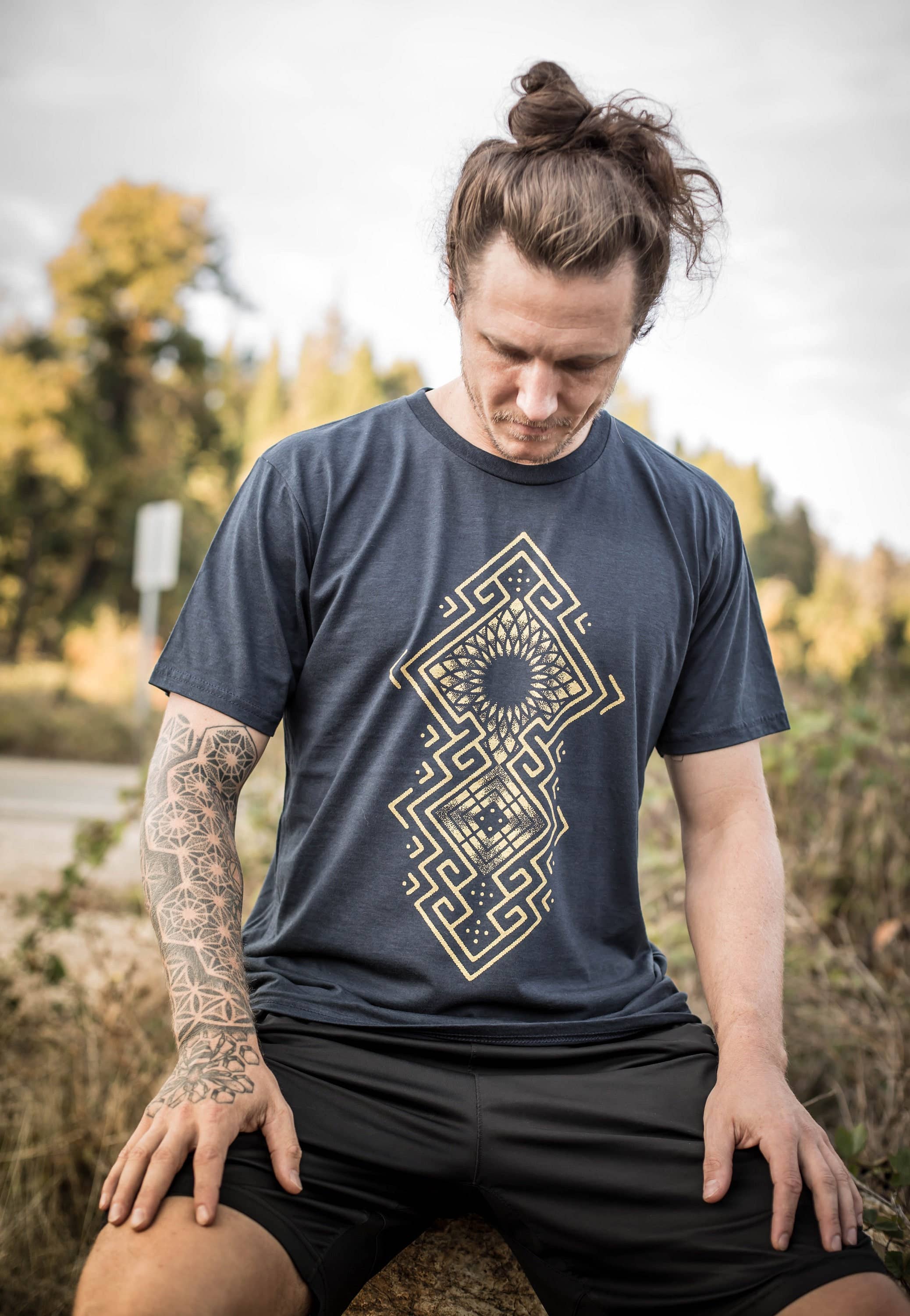 Sacred State Design - Wholesale Screen Printed T-Shirt - Men's - Being Hemp T-Shirt0