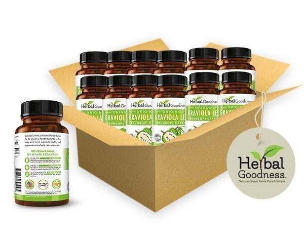 Herbal Goodness - Wholesale Oral Supplement/Vitamin - Graviola (Soursop) Leaf Extract - Capsules 60/700mg3