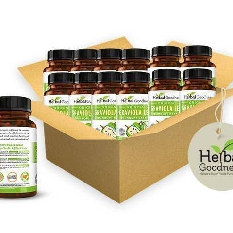 Herbal Goodness - Wholesale Oral Supplement/Vitamin - Graviola (Soursop) Leaf Extract - Capsules 60/700mg3