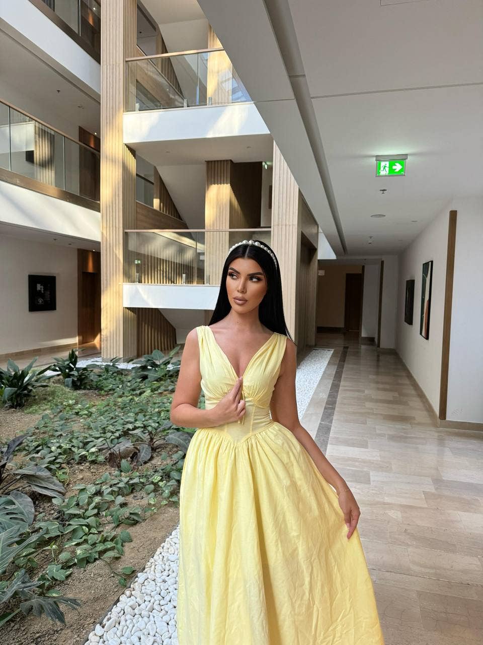 Standpoint Top – Vestido - Mulher por atacado – Vestido Riviera Maxi – Corpete – Laço Frontal – 120111