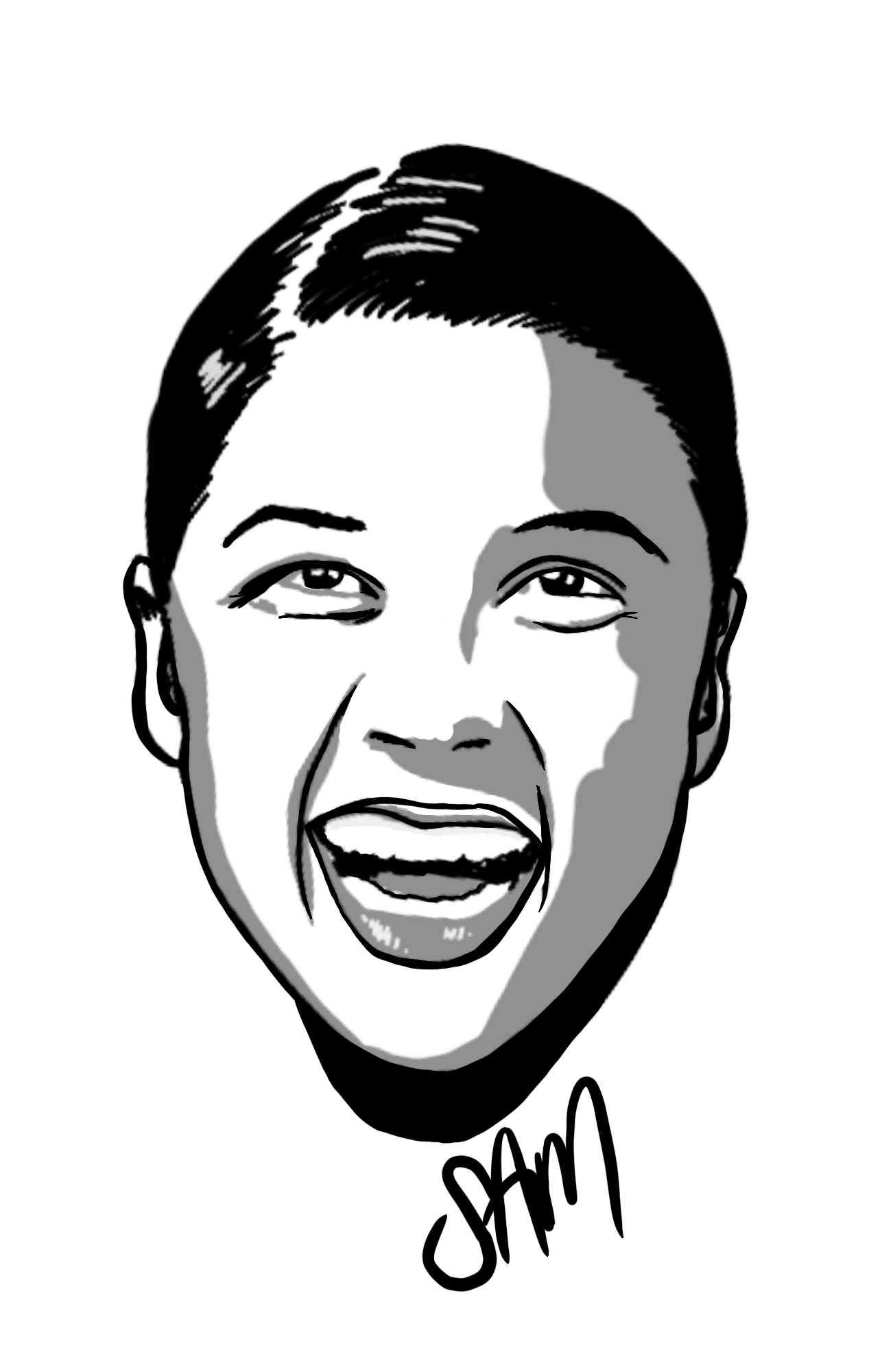 White Sam Kerr T-Shirt for wholesale on Faire1