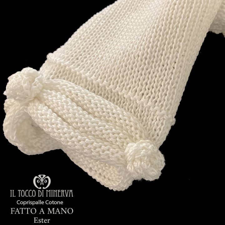 Handgjord Flickbolero i bomull Ester för wholesale av Il Tocco di Minerva