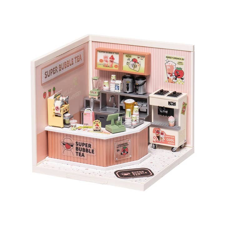 Magnote - Wholesale DIY Craft Kit - Rolife Double Joy Bubble Tea DIY Miniature House Kit