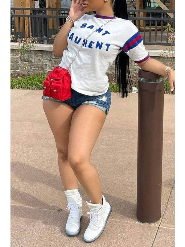 graphic white tee for wholesale on Faire1