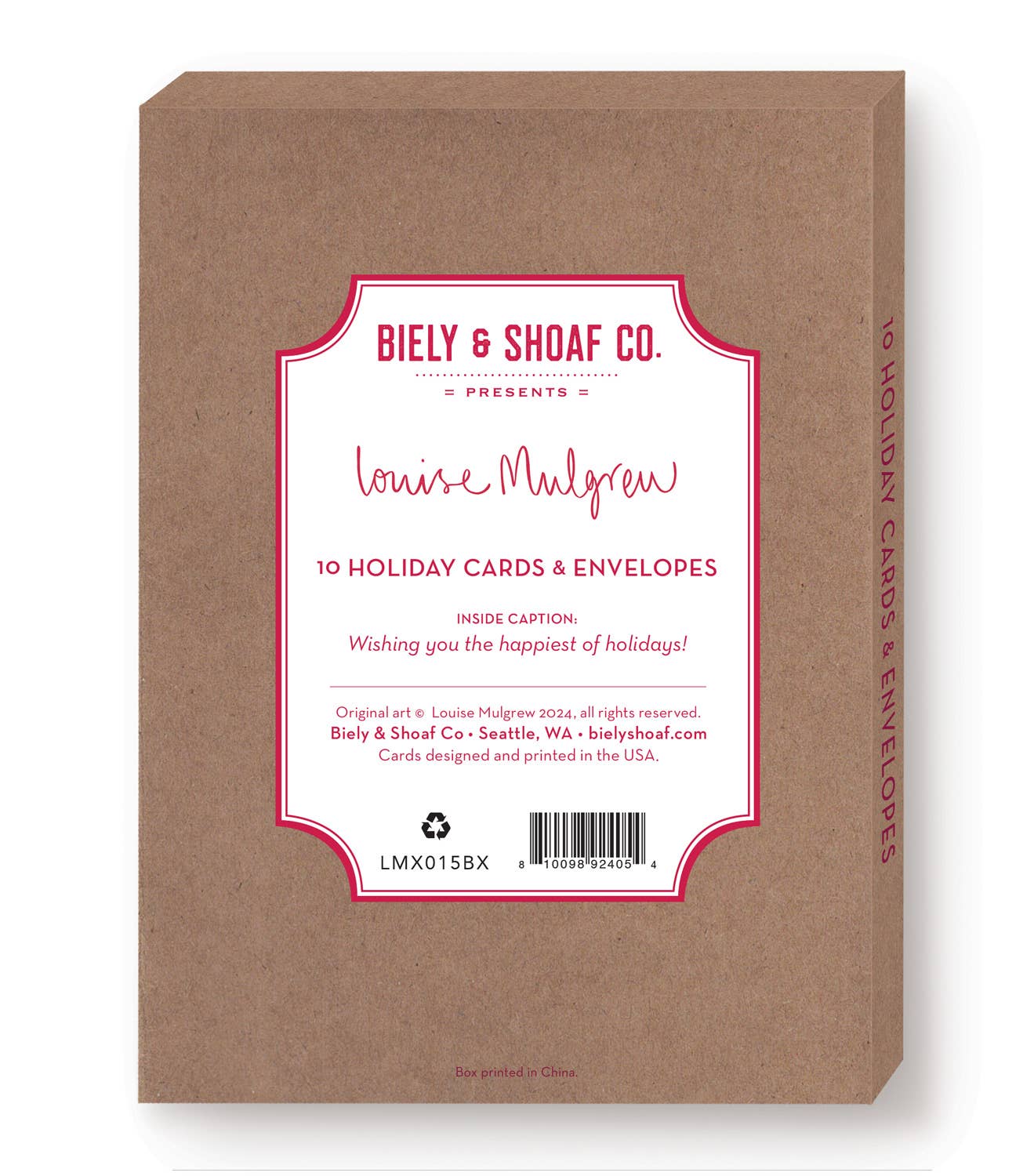 Biely & Shoaf – Großhandel Weihnachtskarte – Weihnachtskarten von Robins Love To You All, verpackt, 10 Stück4