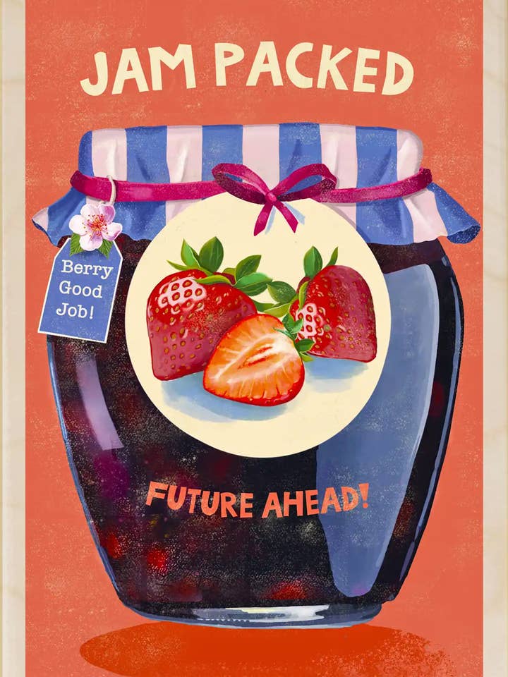 Jam Packed Future! - Eco-friendly cards & magnets for wholesale by THE WOODEN POSTCARD COMPANY