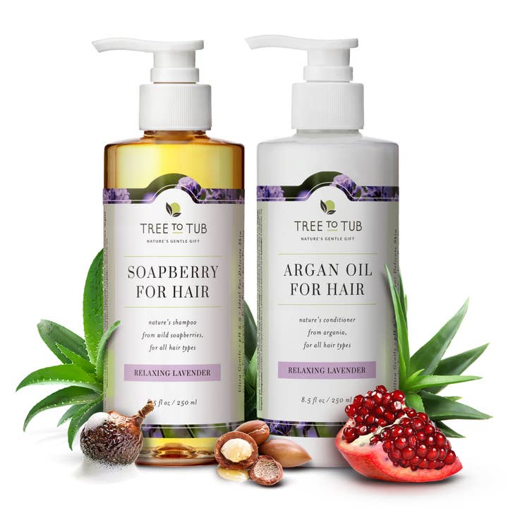Argan Oil Shampoo & Conditioner Set for Dry Hair & Scalp for wholesale by Tree To Tub