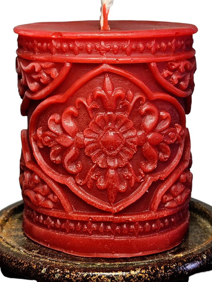 3" Motif Pillar Candle for wholesale by Cernunnos Farms