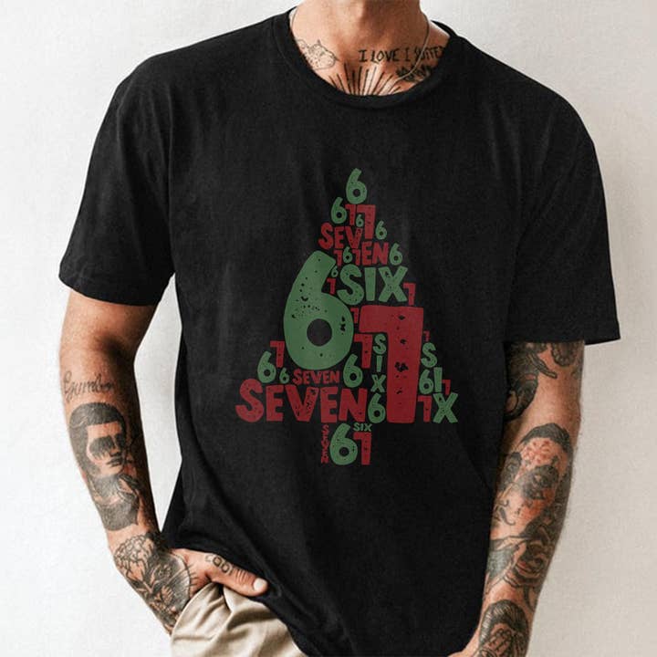 DLT Ecommerce - Wholesale T-Shirt (Graphic) - Women's - Six Seven Christmas Tree Shirt, Internet Joke Sweatshirt 2