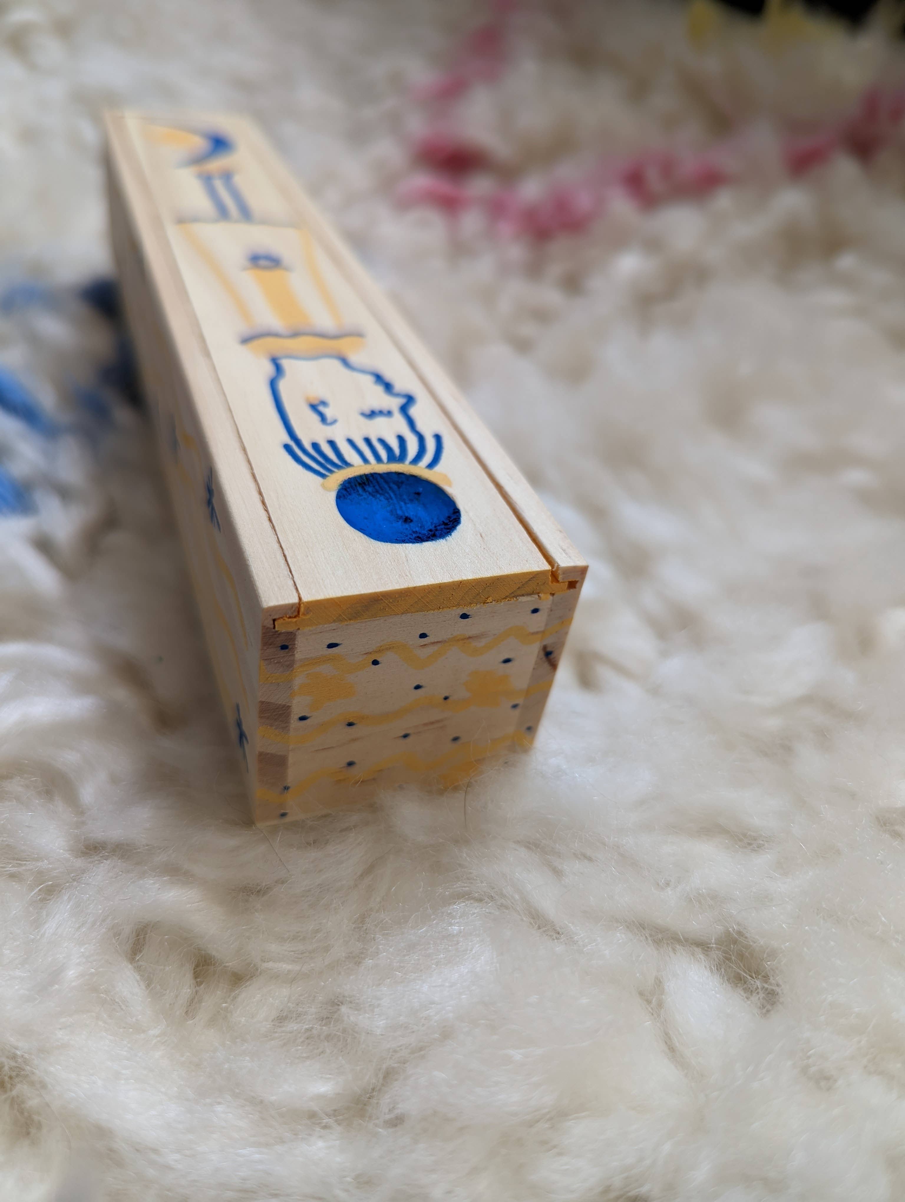 Foreignspell - Wholesale Decorative Box - Moon Gal | Hand-Painted, One-of-a-Kind Wooden Box2