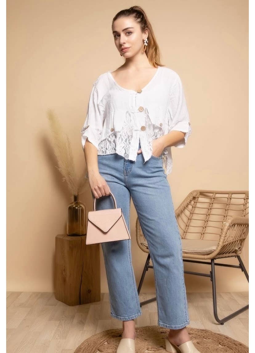 LINEN & COTTON HOUSE - Wholesale Jacket - Women's - VEST IN LINEN 9207 SPRING SUMMER43