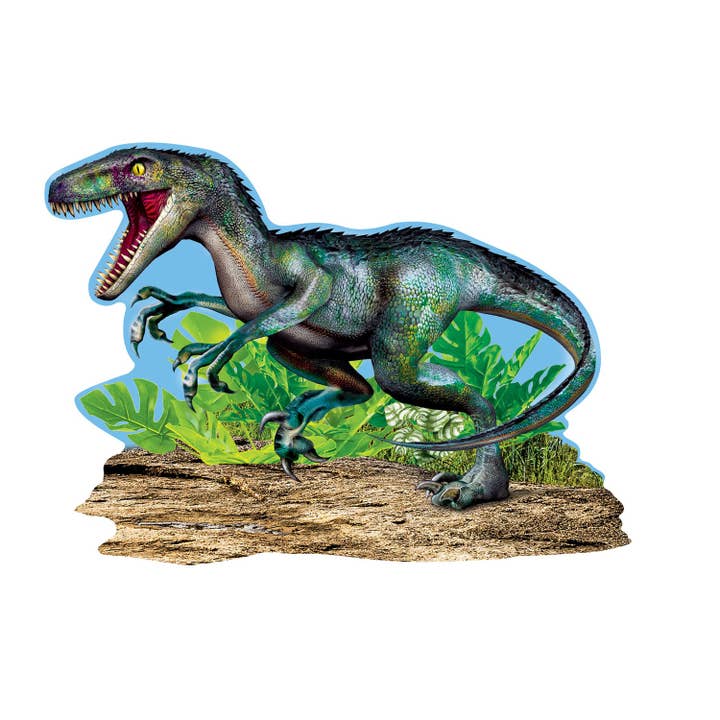 Masterpieces Puzzles - Wholesale Puzzle - Kids - Raptor 100 Piece Shaped Jigsaw Puzzle1