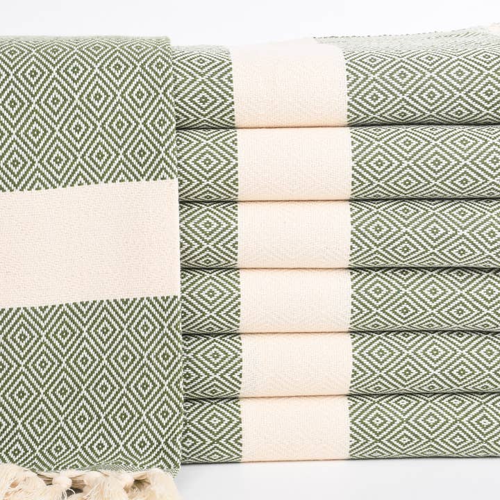 Turkse theedoeken, Elegante feestservet voor wholesale door Organic Turkish Towels