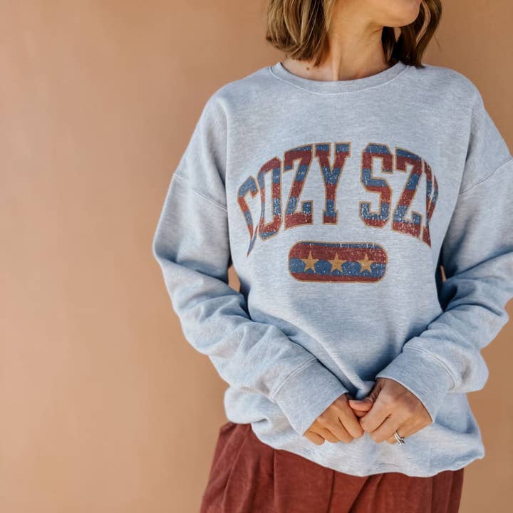 Plaid Cozy Szn Sweatshirt for wholesale by Mountain Moverz