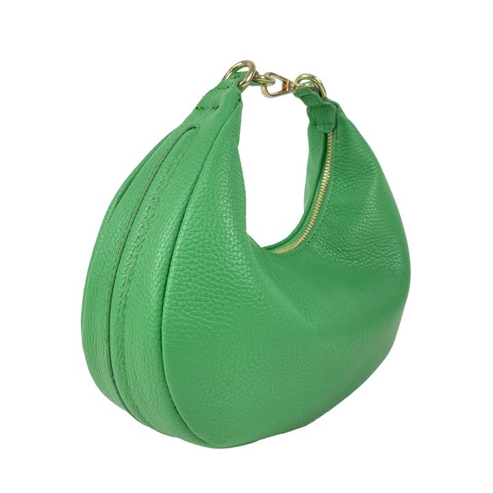 Florence Leather - Wholesale Shoulder Bag - Women's - Crescent-shaped leather shoulder bag