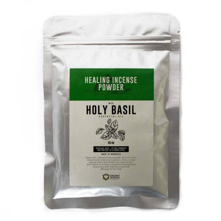 Healing Incense Powder - Holy Basil 50g for wholesale by AWGifts Europe