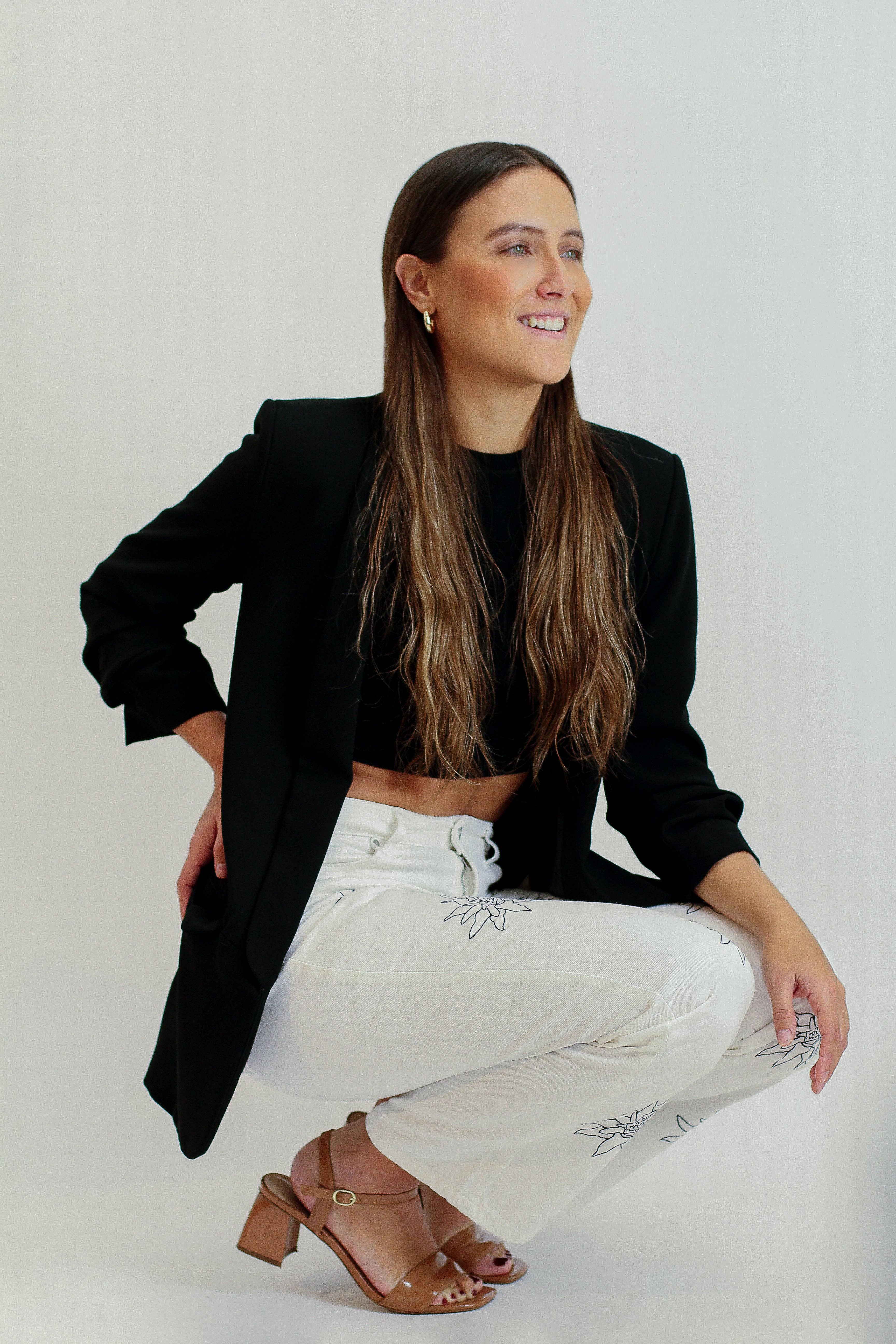 Alesia Designs - Wholesale Jeans - Women's - White Embroidery Wide Leg Jean7