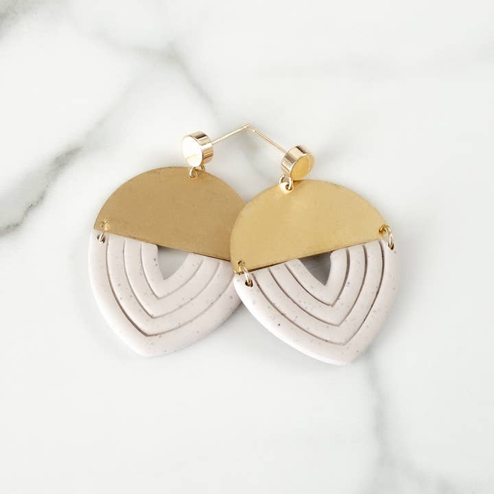 Elizabeth Clay Dangle Earrings for wholesale by LOOK