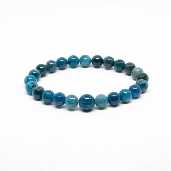 Namu Baru Inc. - Wholesale Beaded Bracelet - Apatite Beaded Bracelet - Wrist Mala - 6mm - Small Wrist