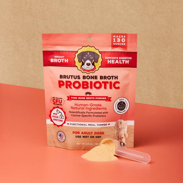 Brutus Broth - Wholesale Pet Food - Dog - Brutus Powdered Probiotic Pork Bone Broth - 3.5oz5