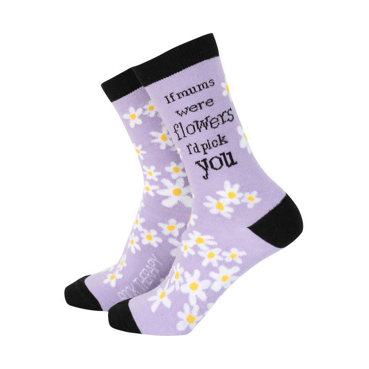 If Mums were Flowers - Women's Bamboo Socks for wholesale by Smiling Faces