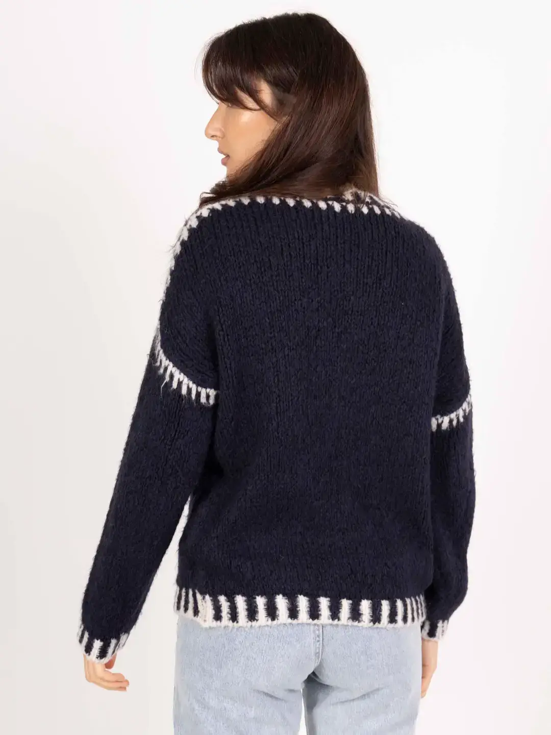 Pépouz' Paris - Wholesale Knit Sweater - Women's - Soft two-tone knit sweater PP251618