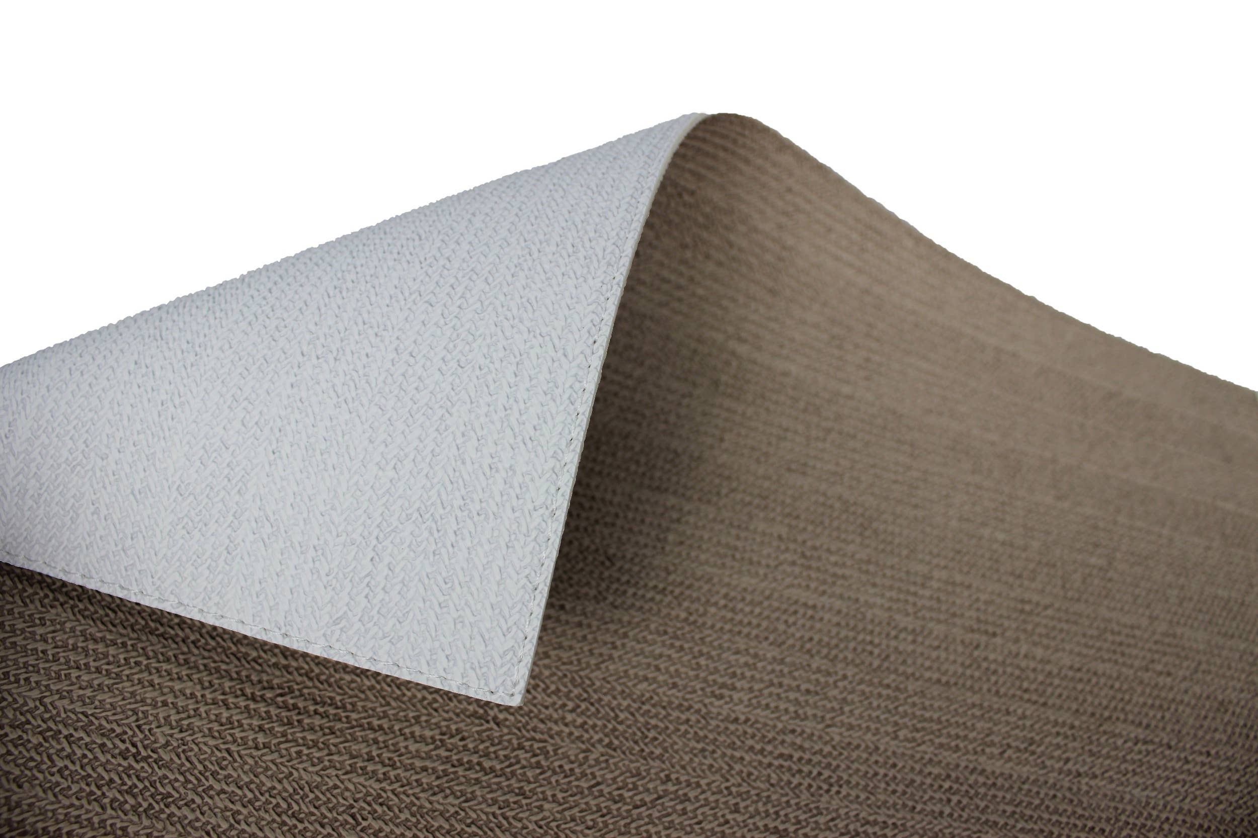 Signature Home Collection GmbH - Wholesale Placemat - Set van 6 rechthoekige placemats met linnenlook in wit/bruin3