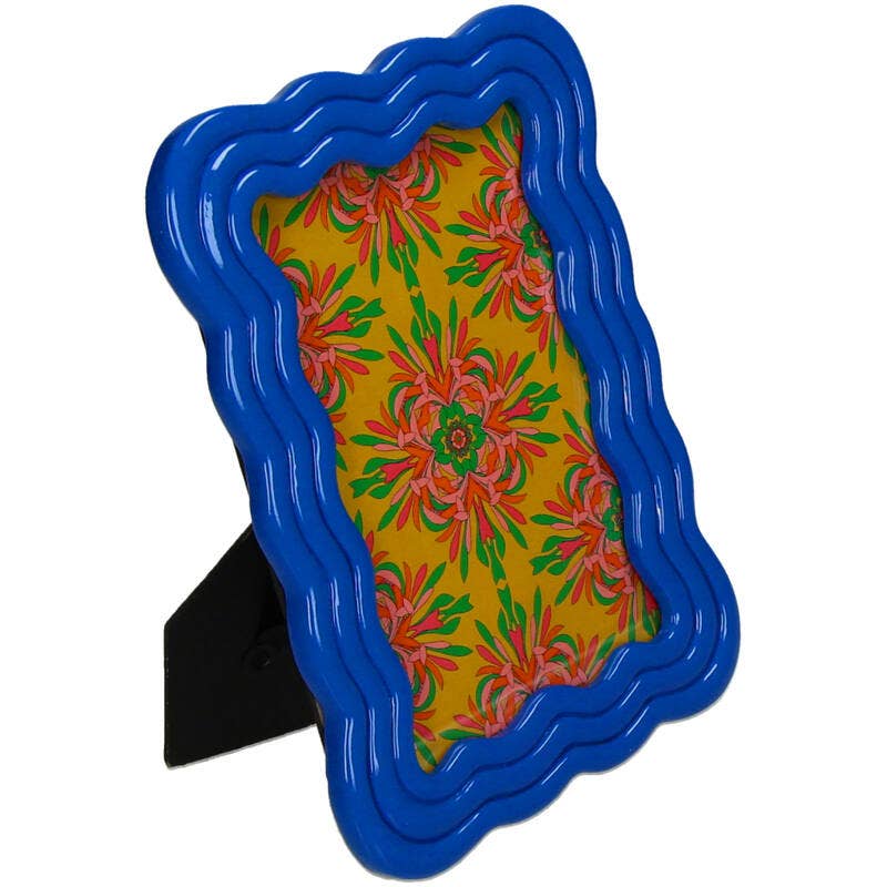 Trendhero.nl/b2b - Wholesale Picture Frame - Curved Photo Frame Polyresin - Blue1