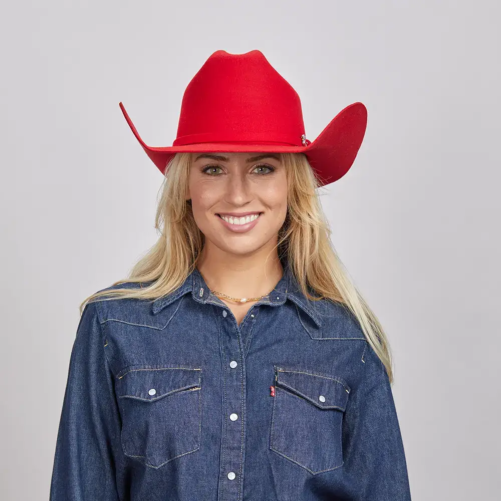 American Hat Makers - Wholesale Cowboy Hat - Unisex - 100% Wool Felt Western Cowboy Hat - Style Cattleman79