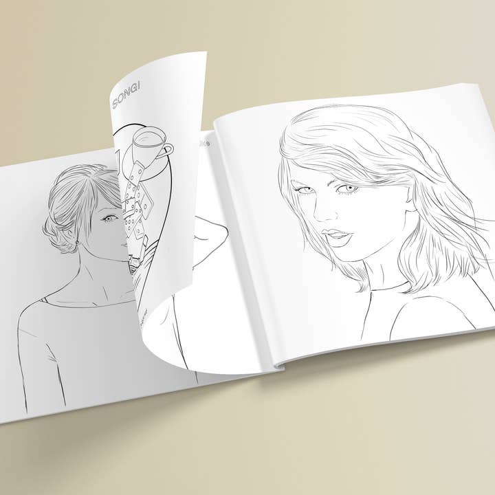 I Love Mel - Wholesale Coloring Book - Adult - Colour Me Swiftly - Unofficial Taylor Swift Coloring book14